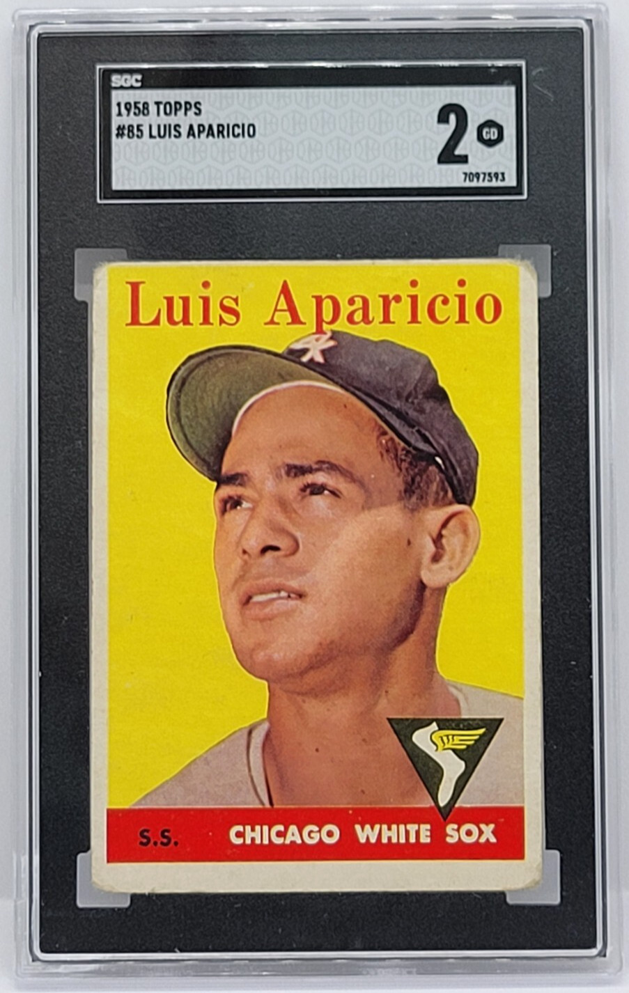 1958 Topps #85 Luis Aparicio Card - Graded SGC 2 GD, Chicago White Sox