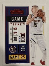 Nikola Jokic 2021 Panini Contenders Red Foil #96, Denver Nuggets, MVP