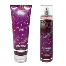 Bath and Body Works Prismatic Stars Full Size Set 2 Body Cream  Mist - Sealed