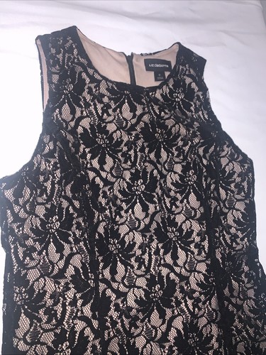 Liz Claiborne Black Lace Womens Dress Size Small #1249 - Picture 3 of 7