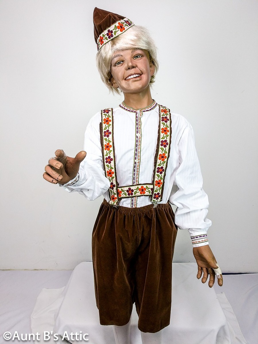 Oktoberfest Costume Boys 3Pc Br Velveteen Shorts Wht Decorated