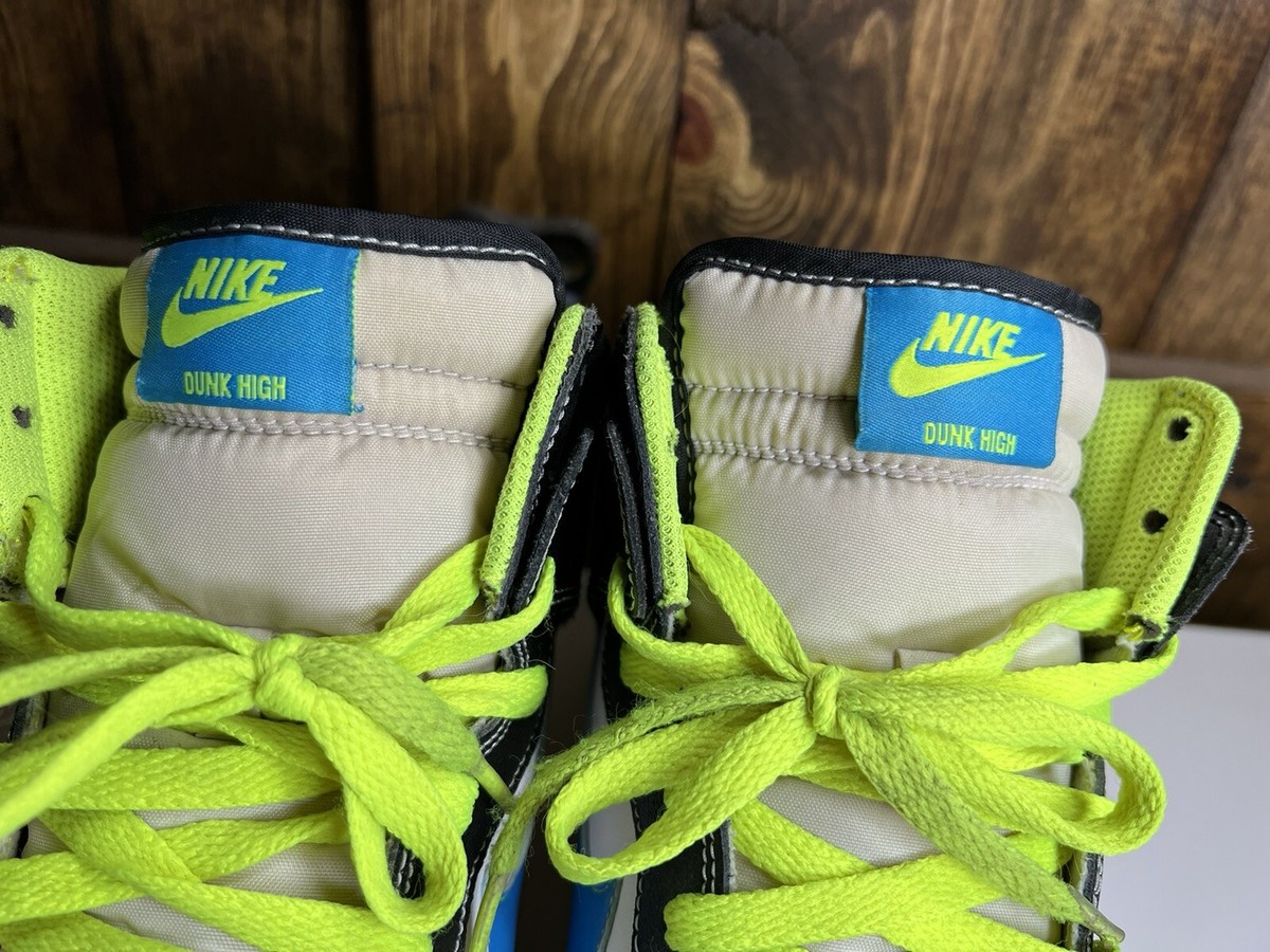 Nike Dunk High AS PRM Size‎ 11 558493-143  White/Blue Glow/Black Nike Dunk AS Premium High White Blue Glow for Sale  main image 4