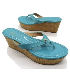 coach platform flip flops