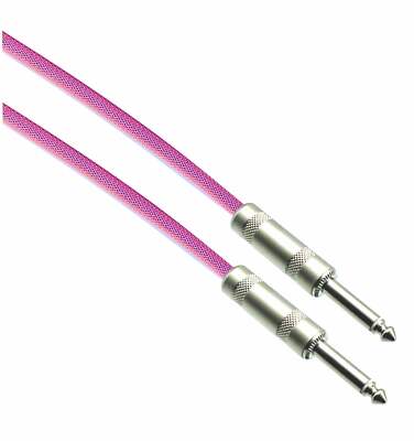 NEON PINK Designer Series Guitar Cables - 1/4'' Straight to Straight