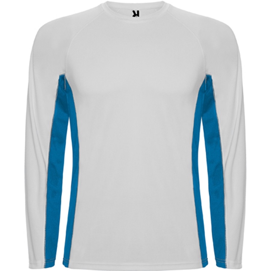Camiseta hombre técnica combinada, con dos tejidos. Shanghai