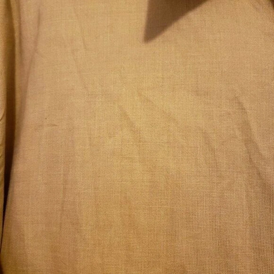 Camisa de vestir Joseph Abboud para hombre talla 18 amarilla lisa manga larga Foto 3 de 4