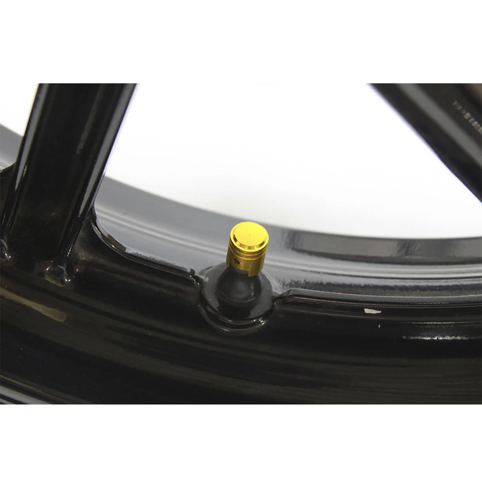 Pistón CNC Aluminio Oro Cubierta Neumático GSXR 600 750 Ninja R1 R6 2x Tapa Válvula Superior Foto 3 de 3