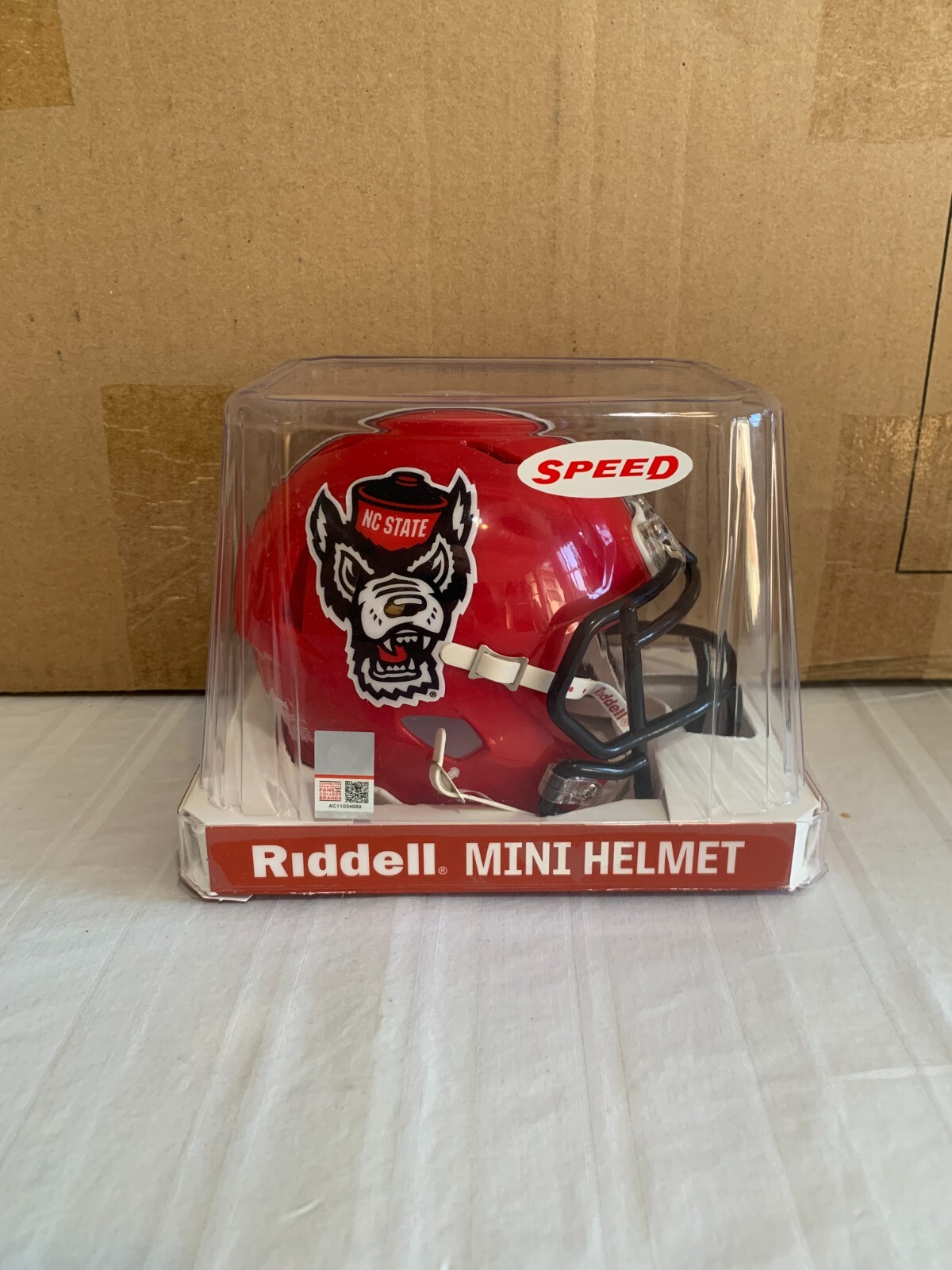 NC State Wolfpack NCAA Riddell Speed Red Mini Helmet