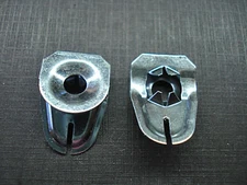 2pc NORS 3/16 trunk deck lid latch lock rod clips 1969-1972 Plymouth Dodge Mopar