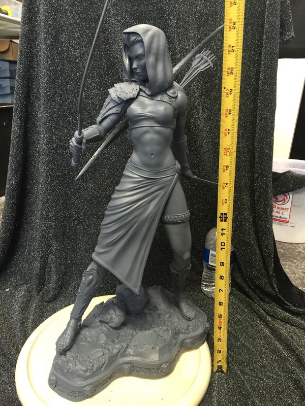 Narama Huntress Of Men ARH Studios Very Rare 1/4 Scale Unpainted Resin Kit