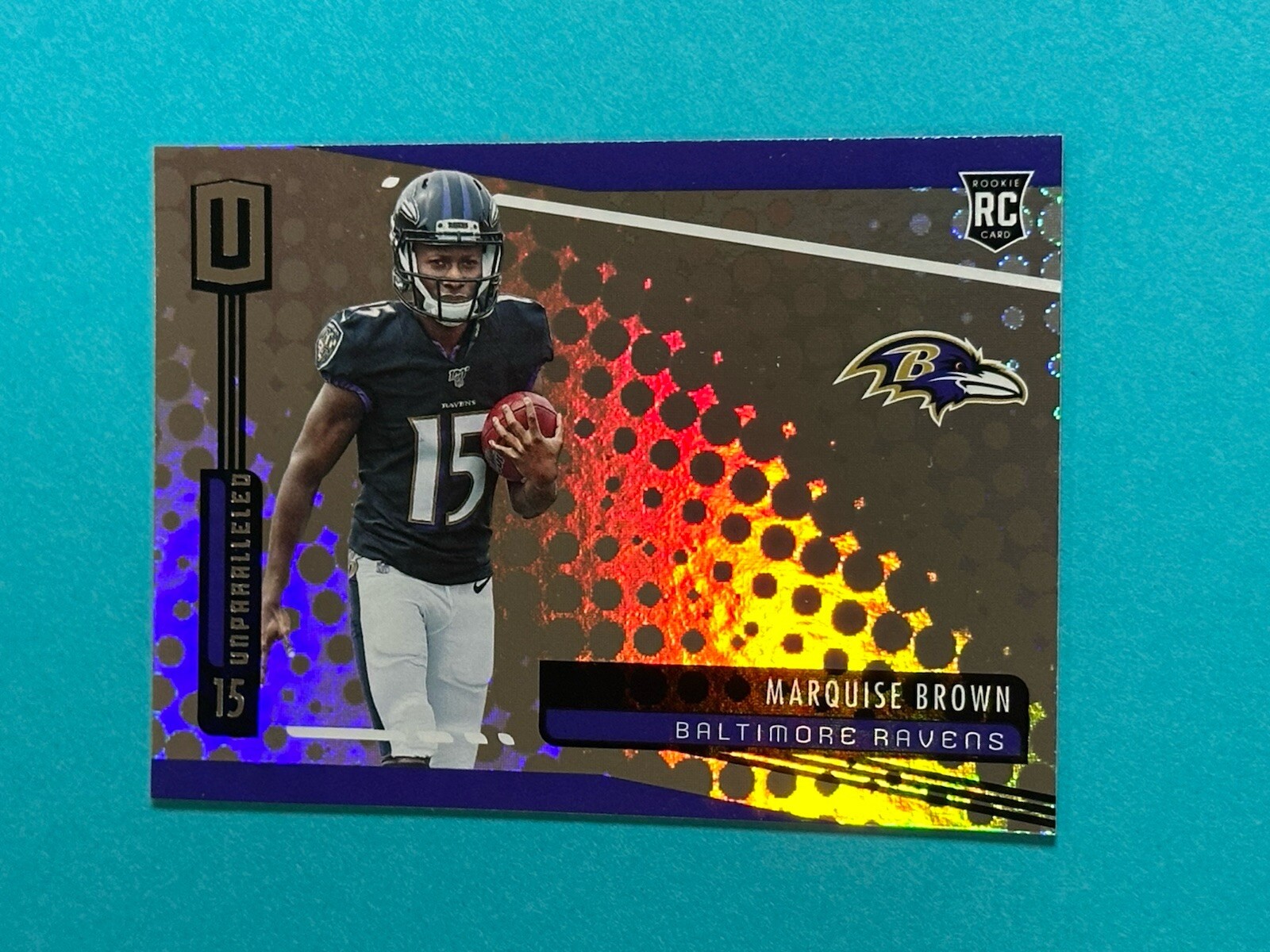 2019 Panini Unparalleled Marquise Brown Rookie #224 Baltimore Ravens RC (V)