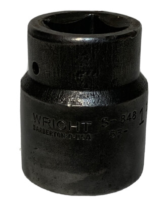 Vintage Wright 3/4'' Drive 1 1/2'' 12 Point Impact Socket S-84853