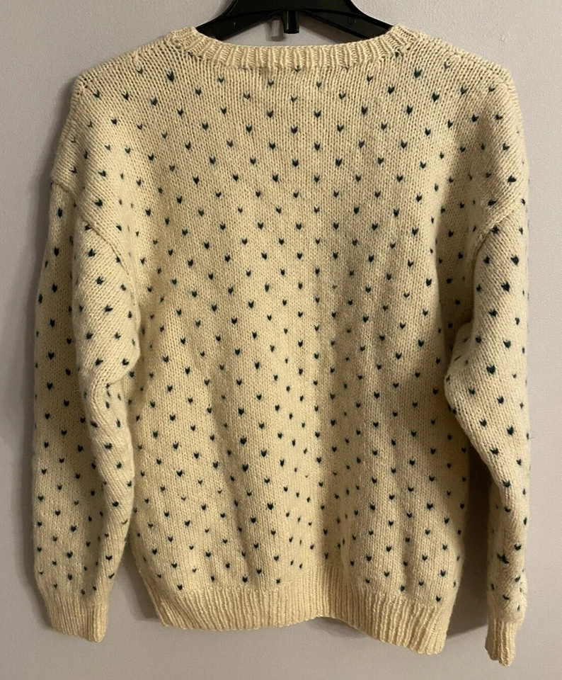 Suéter vintage 1989 Eddie Bauer árbol de Navidad 100 % lana para mujer talla M Foto 4 de 4