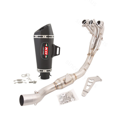 For Ymaha MT09 FZ09 2020-2023 Exhaust System Header Link Pipe 320MM Muffler Tips