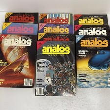 Lot of 10 - Analog Science Fiction/Science Fact Magazine: 1986 
