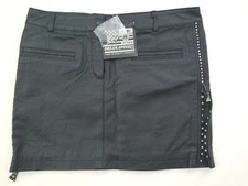 Crystal Side Skirt with Pockets USA Bikers Dream Apparel Size 8 Leather