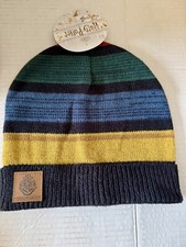 Hogwarts Striped Knit Beanie Winter Hat Harry Potter NWT Youth/Women  s Size