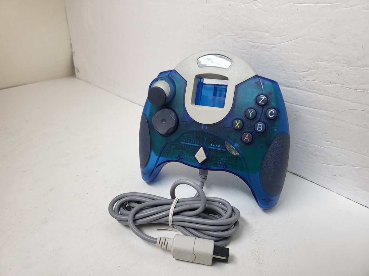 NEW Clear BLUE Mad Catz Controller Control Dream pad for Sega