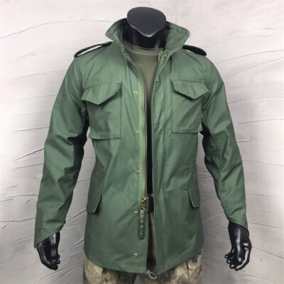 US Military M65 Field Jacket Windbreaker Men Pockets Vintage Outdoor Coat Top