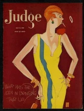 ART DECO ILLUSTRATION BY REA YOUNG WOMAN SMOKING ATTITUDE DRESSED UP FASHION