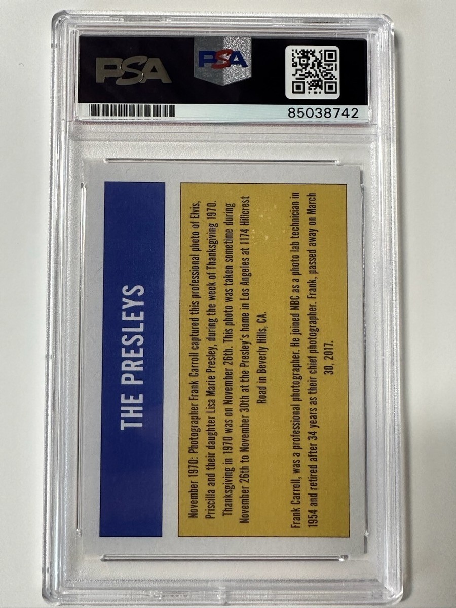 Priscilla Presley Autographed Set Card w/ Elvis PSA/DNA GEM MINT