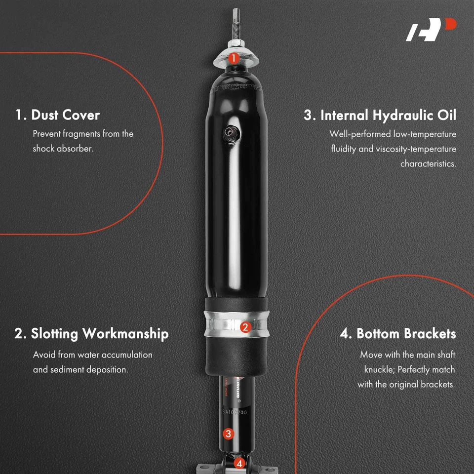 2x Rear Shock Absorber for  Buick LeSabre 2000-2005 Cadillac Seville DeVille DTS - Image 3 of 4