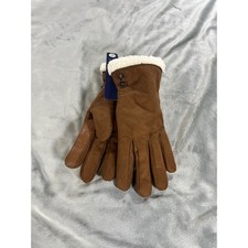 Isotoner Women's Microsuede Gloves SmartTouch, SmartDri, Cognac, S/M, NWT 42