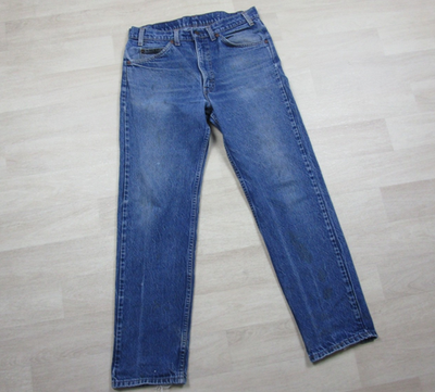 Vintage 80s Levis 505 Jeans Mens (32x30) Orange Tab Bootcut