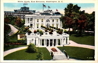 White House East Entrance Washington D C B S Reynolds Co Postcard 1792