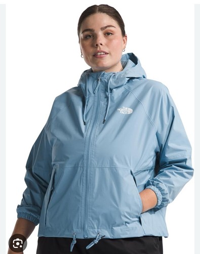 The North Face Donna Plus Antora Giacca Antipioggia Felpa con Cappuccio Acciaio Blu Taglia 3X Nuova con etichette $120 - Foto 2 di 16