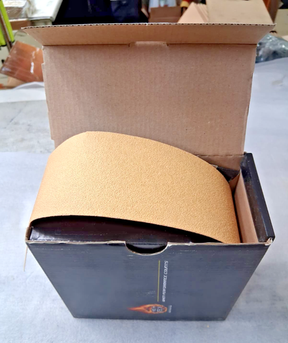 High Teck 20080 Gold PSA Sandpaper Roll - 2.75'' x 20 Yards P80 Grit Body Repair - Bild 2 von 8