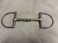 KK Ultra Herm Sprenger Sensogan Hunter D-Ring Snaffle Horse Bit 4 3/4 Inch Mouth