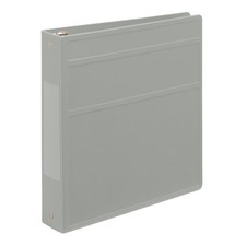 Carstens 1.5-Inch Heavy Duty 3-Ring Binder - Side Opening, Ash Gray, Durable ...