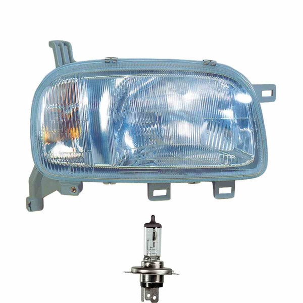 Halogen Scheinwerfer Frontscheinwerfer Links H4 FüR Nissan Micra II Inkl. Lampen-image