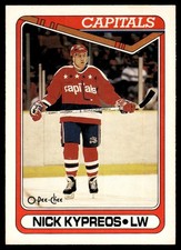 1990-91 O-Pee-Chee VTG OPC Set Break Nick Kypreos Rookie Washington Capitals