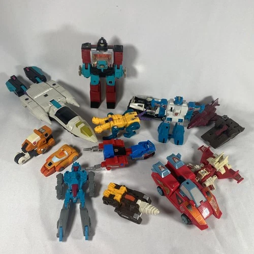 Vintage Transformers G1 Lot of Various Action Figures 1980's Bundle Of 14 Toys