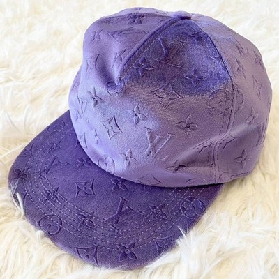Louis Vuitton Virgil Abloh Velor Velvet Monogram Cap Hat