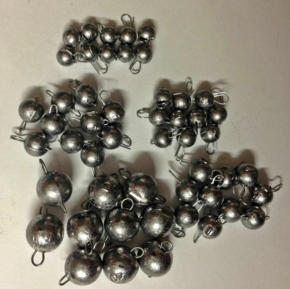 50-100St.Jigkopf Bleikopf Blei für Gummifische Cheburaschka Ungefärbt 2g bis 40g - Bild 2 von 4