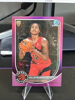 2025-26 Bowman - Chrome Collin Murray-Boyles #BCV-9 Fuchsia Refractor /199 (RC)