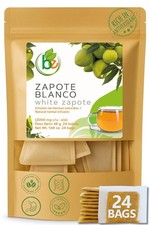Té de hierbas Zapote Blanco (24 bolsitas de té) - 2000 mg por bolsa - por BEXPERTSUSA
