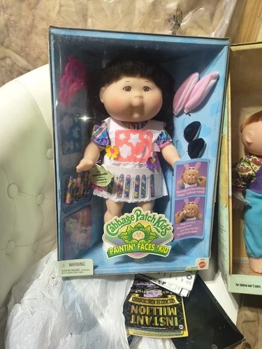 Cabbage Patch Kids Paintin' Faces Kid Obeda Jnanelle 16in Doll w/ Accessories …