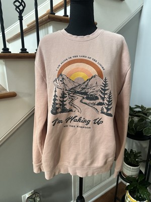 We The Kingdom Contemporary Christian Band Graphic Mountainous Sweatshirt Large