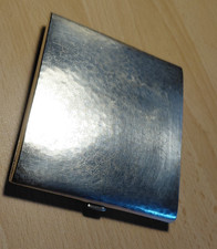 Zigarettenetui  antik Neusilber NS WMF Hammerschlag, Art Decó, innen Gold? 1930