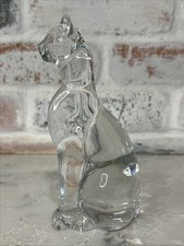 BACCARAT France Egyptian Cat 6” Crystal Figurine