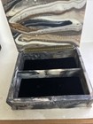 Incolay Stone Handmade Hinged Lined Jewelry Box 2-Compartment Floral Horse — photo 2