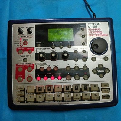 BOSS SP-505 Groove Sampling Workstation Sampler w/ AC Adapter Manual Tested
