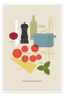 Poster Salsa di pomodoro - Maja Modén