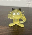 Vintage Meowth Mini Figure 1999 RARE Translucent Pokemon Mini Figure
