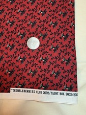 Thimbleberries club cotton quilt fabric Paintbox 2002/2003 red by the 1/2 yd