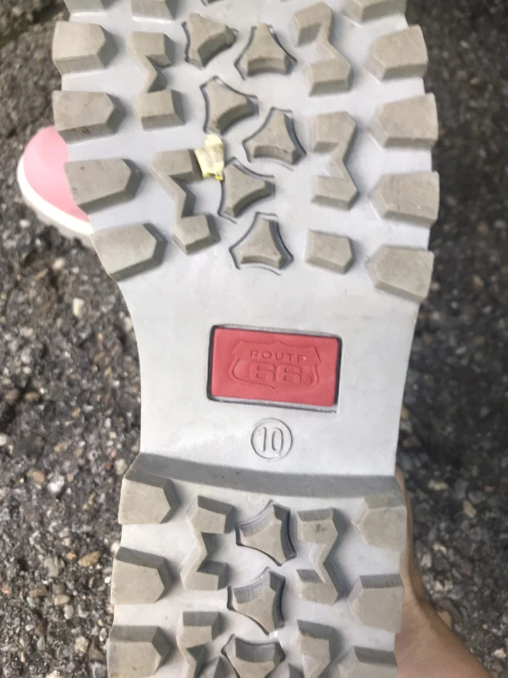 Zapatos Route 66 Rosa Botas con Cordones al Tobillo para Mujer Talla 10’ Foto 2 de 2